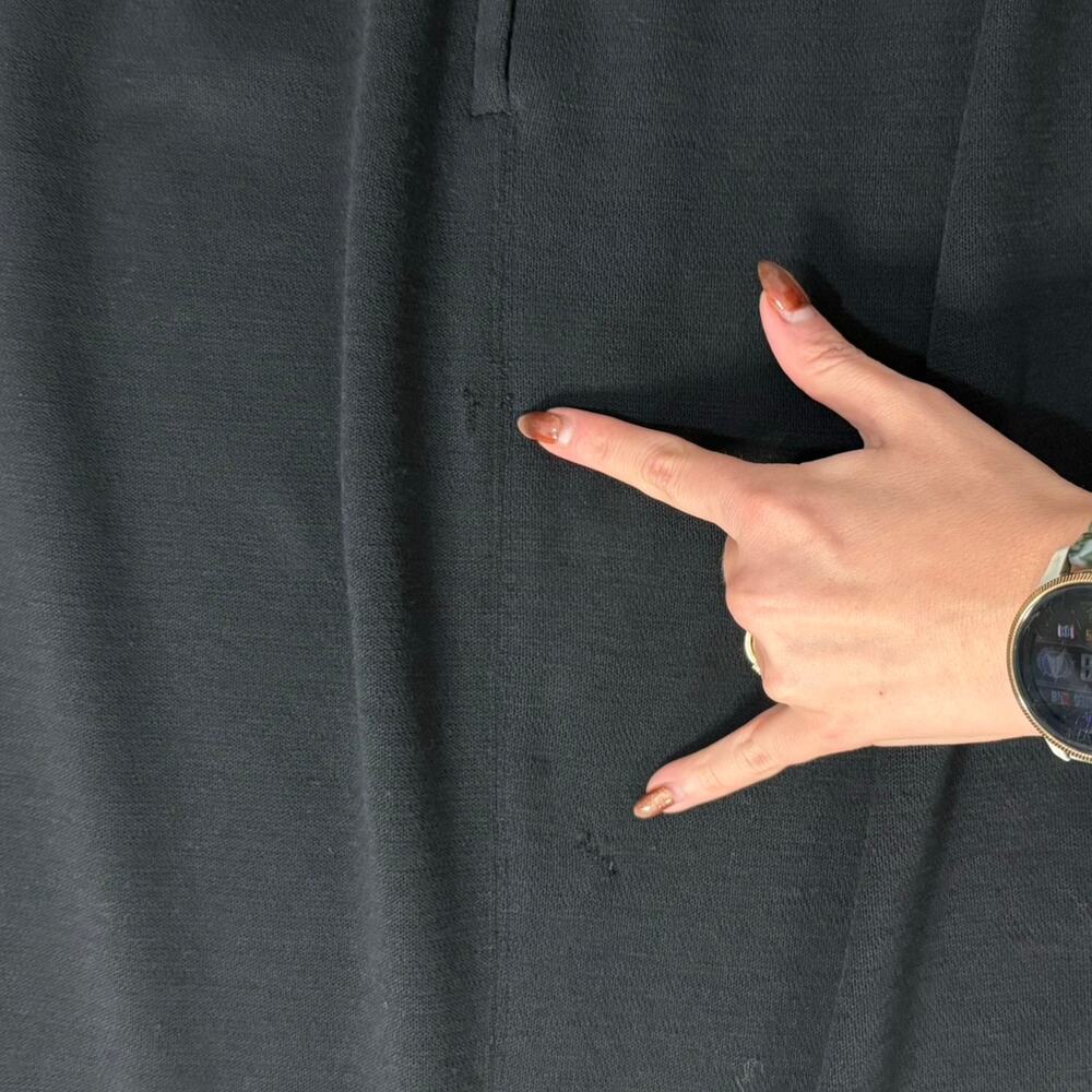 Vintage 90s Isaac Mizrahi Black Wool Stretch Long Mermaid Maxi Skirt size 6 - Picture 8 of 14